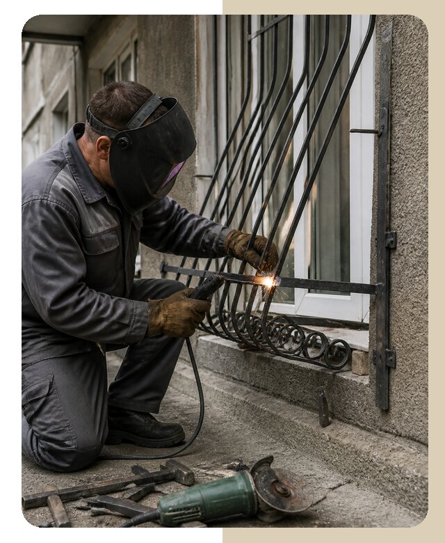 Ремонт оконных решеток в Прохладном по цене от 4875 р. | ДвериЛегко-Прх